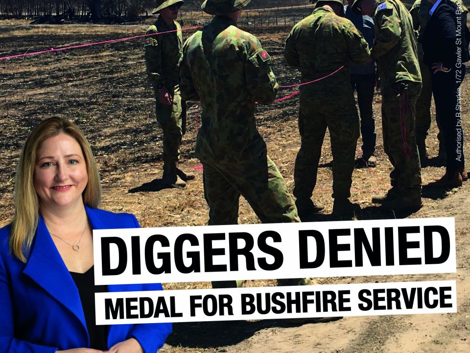 Diggers denied medals 2021